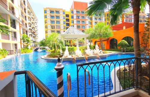 Na Chom Thian Apartamento | D14 Venetian Condo Resort Pattaya Pool Connected Netflix