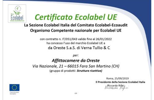 Fara San Martino Casa | Da Oreste Affittacamere