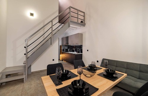 Perissa Villa | Dazzling Santorini Villa | Villa Luck | 2 Bedrooms | Furnished Sun Terrace with Private Heated Pool | Perissa