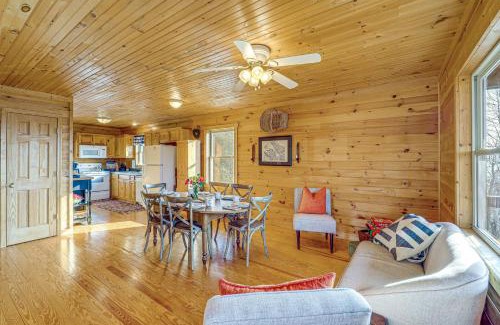 Purlear Casa | Deck and Views Blue Ridge Mountain Cabin