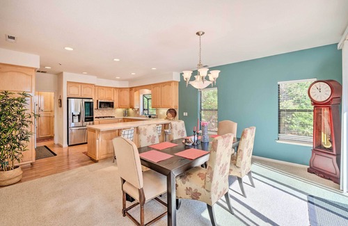 Glencoe Casa | Deck & Views: Lush A-Frame Cabin in Pioneer!