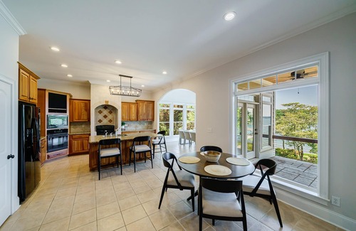 Denver Casa | Deep Water Cove - Luxury Lakefront Home with Pool, Private Dock and Beach