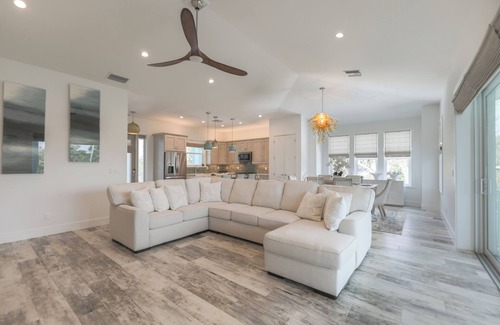 Sanibel Casa | DEJA BLUE | Lux Canal-Front Sanibel Home with Saltwater Pool and View