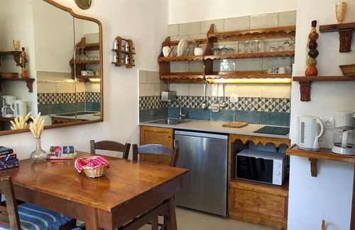 Skopelos Cabaña | Del & Sol 1 seaside semi detached cottages.