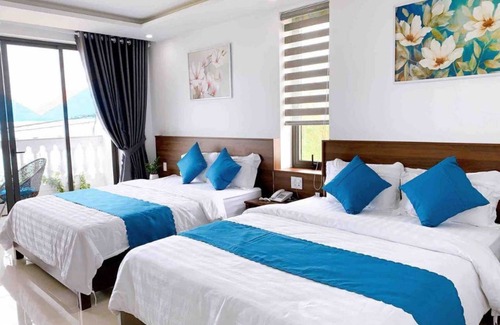 Cam Chau Cama Y Desayuno | Deluxe 2 camas Queen✯Desayuno✯Playa✯Piscina✯Netflix