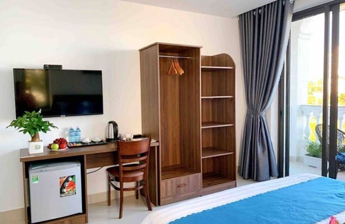 Cam Chau Cama Y Desayuno | Deluxe 2 camas Queen✯Desayuno✯Playa✯Piscina✯Netflix