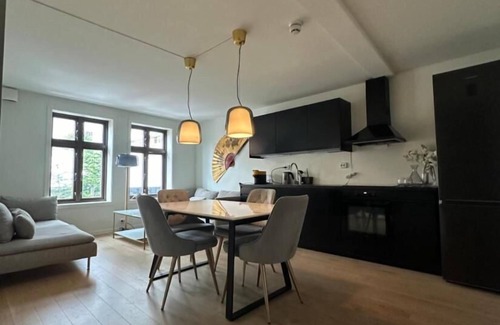 Stavanger Apartamento | Apartamento de lujo central de 2 dormitorios con vistas y garaje subterráneo