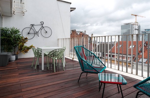 Saint-Josse-ten-Noode Apartamento | Deluxe Serviced Residence w/ Lounge Terrace § Parking