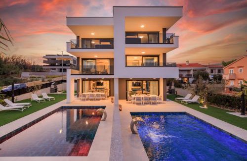 Krk Villa | Deluxe villa with heated pool, whirpool, sea view near beautiful beach III - by Traveler tourist agency Krk ID 2402