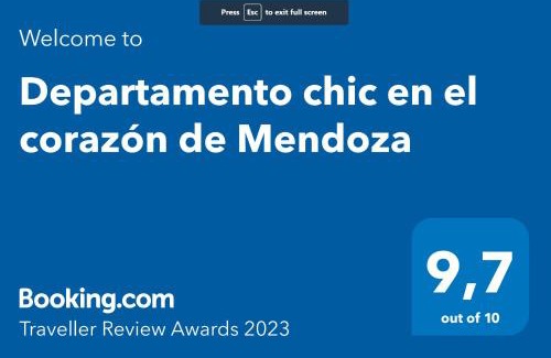 Mendoza City Center Apartamento | Departamento chic en el corazón de Mendoza
