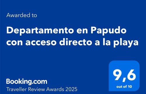 Papudo Apartamento | Departamento en Papudo con acceso directo a la playa