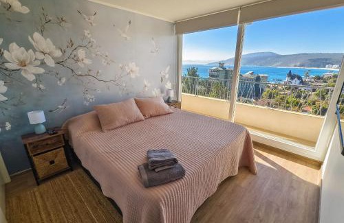 Papudo Apartamento | Departamento para 6 personas, vista increíble