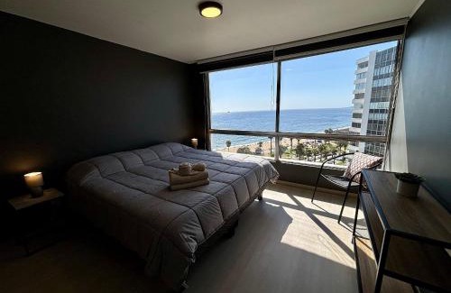 Vina del Mar Apartamento | Depto remodelado vista al mar en Avda San Martin