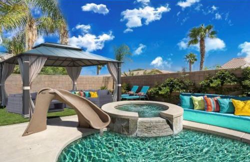 Indio Casa | Desert Bliss Paradise - Arcade, Casino, Play Area ,Pool , Hot tub
