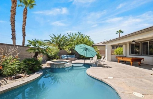 Indio Casa | Desert home with Pool and Spa! 2 private rooms w/ private bathroom