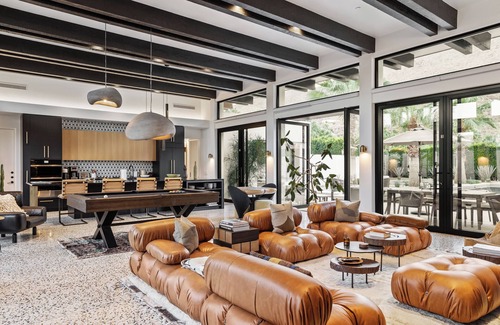 The Mesa Casa | Desert Prism / Palm Springs Pool Fire Pit Views