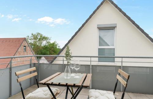 Leinfelden-Echterdingen Apartamento | Design-Apartment - Küche - Balkon - Tiefgarage