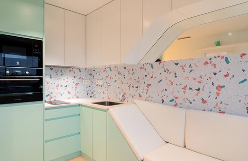 Santiago y Zaraiche Apartamento | Apartamento de diseño para 2 personas con piscina comunitaria y gimnasio.