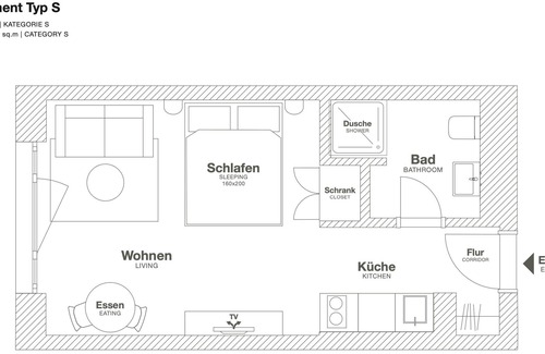Darmstadt Casa | Design Serviced Apartment in Darmstadt - Zentrum, Langzeit, Dachterrasse