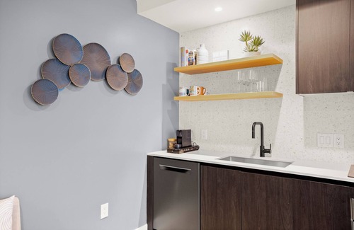 East Cesar Chavez Condominio | Designer Condo Steps to Lady Bird Lake with gym & rooftop pool