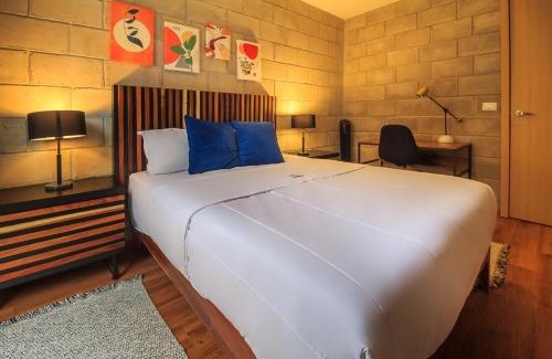 Downtown Guadalajara Apartamento | Designer Loft w Gym Coworking 2BD