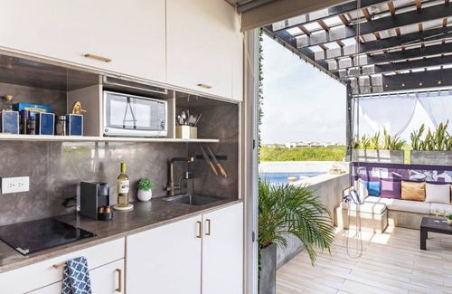 Ek Balam Village Apartamento | Designer Penthouse | Jungle View + Private Pool