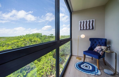 Ek Balam Village Apartamento | Designer Penthouse | Jungle View + Private Pool