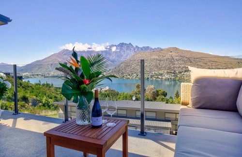 Queenstown Apartamento | Vistas expansivas de la montaña y del lago | Sola planta | Barbacoa y balcón