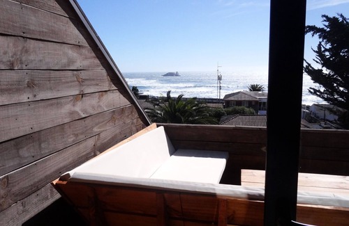 Matanzas Casa | Vista directa al mar y un dormitorio con vista directa sobre las estrellas sobre ti