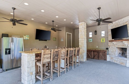 Concan Casa | Directly ON the Frio River, private golf cart/walking path, hot tub, swimming pool, 3 master suites