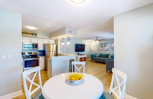 North Redington Beach Condominio | Dog-friendly condo with pool, fitness area, balcony, fast WiFi, & W/D
