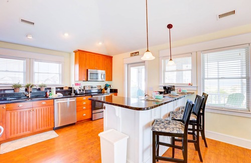 Avon Casa | Dog-friendly beach home with private pool, hot tub, AC, pool table & game room