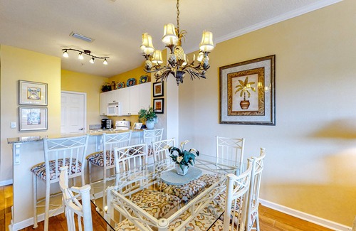Frangista Beach Condominio | Dog-friendly condo with pool, hot tub, private balcony, AC, & washer/dryer