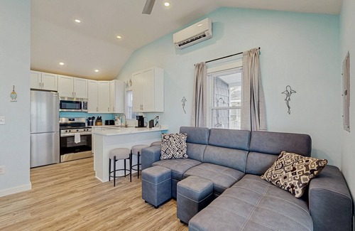 Ocean City Cabaña | Dog-friendly cottage with pool, full kitchen, AC, porch, & outdoor shower