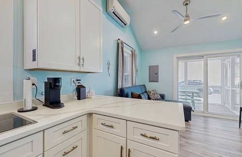 Ocean City Cabaña | Dog-friendly cottage with pool, full kitchen, AC, porch, & outdoor shower