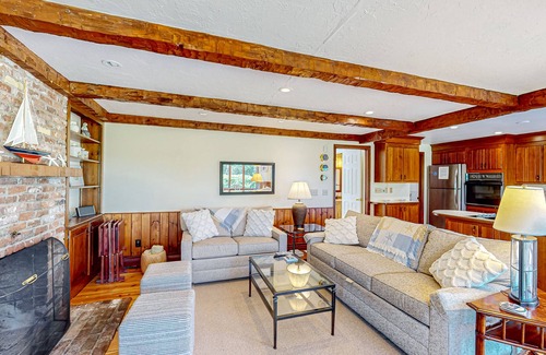 Yarmouth Port Casa | Dog-friendly, custom-designed home with 180-degree salt marsh view & 2 decks