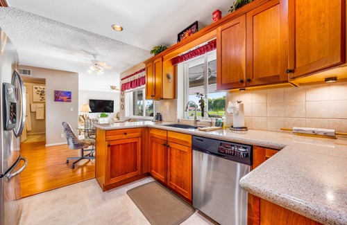 Sunland Village East Casa | Dog-friendly, golf course adjacent home with a pool, hot tub, & fitness center