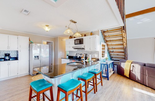 Buxton Casa | Dog-friendly home with private pool, firepit, fenced yard, covered patio, & deck