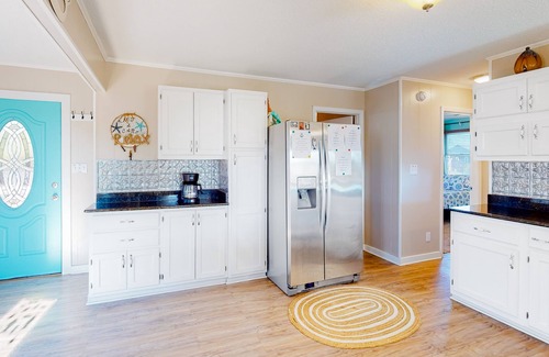 Buxton Casa | Dog-friendly home with private pool, firepit, fenced yard, covered patio, & deck