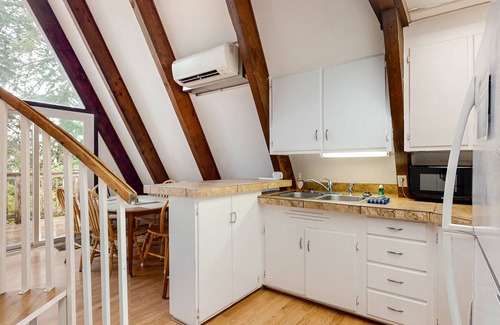 Dunes City Casa | Dog-Friendly Home with Expansive Deck with Hot Tub and Dock on Woahink Lake