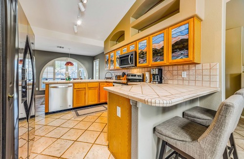 Palm Valley Casa | Dog-friendly home with pool, firepit, fast WiFi, central AC, & washer/dryer
