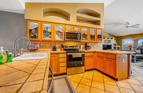 Palm Valley Casa | Dog-friendly home with pool, firepit, fast WiFi, central AC, & washer/dryer
