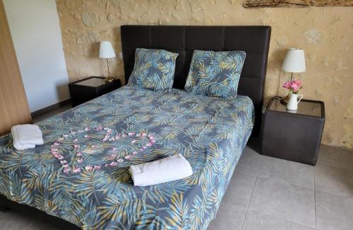 Saint-Caprais-de-Bordeaux Casa | Domaine de Canteloup au coeur des vignes avec piscine