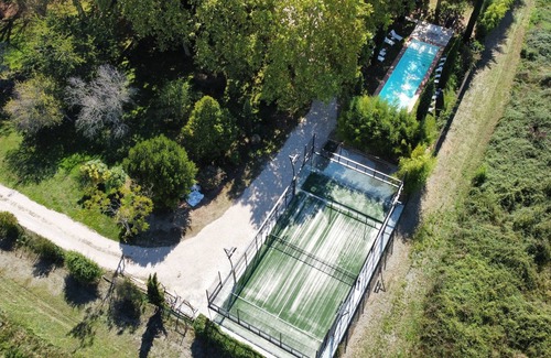 Saint-Elix-le-Chateau Casa | Domaine Pour 25 Personnes Avec Grande Salle, Parc Arboré, Piscine, spa et Padel