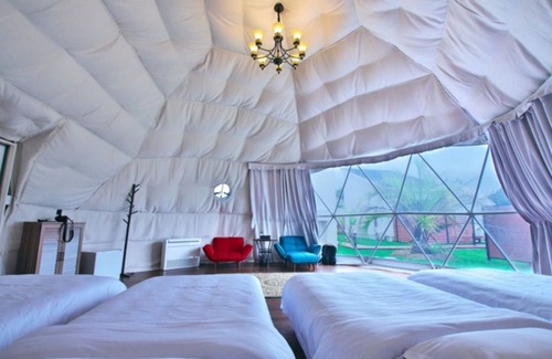 Kujukuri Cabina | Dome tent glamping with BBQ and bonfire area Ba / Sambu-gun Chiba
