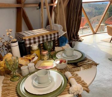 Campos do Jordao Apartamento | Domo Geodésico com AR-CONDICIONADO e banheira