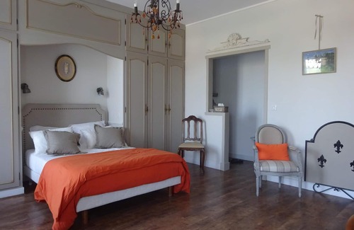 Montlouis-sur-Loire Casa | Habitacion Doble-Lujoso-Baño con ducha-Vista al Jardín
