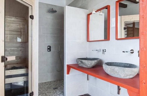Eguilly Cama Y Desayuno | Habitacion Doble-Lujoso-Baño en la habitacion-Vista al Jardín-Avec Sauna