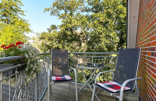 Neuharlingersiel Cabaña | Double room with balcony or terrace - Double room in the Hotel-Pension