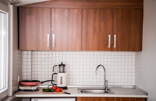 Emin Sinan Apartamento | Habitación doble con balcón y vistas al mar